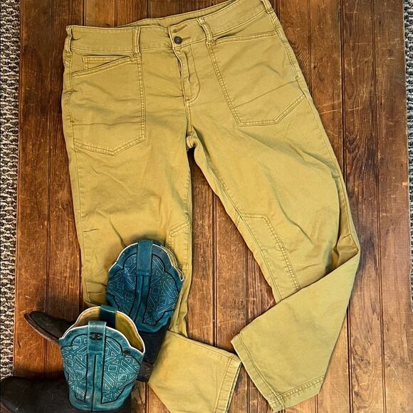 Anthropologie Pilcro Women's tan work style Straight Leg Jeans pants - Picture 1 of 10